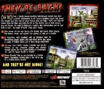 Rampage 2 - Universal Tour (US) box cover back